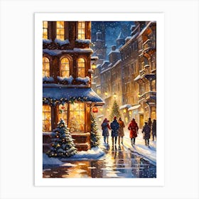 Christmas In The City Art Print