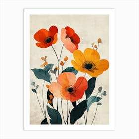 Poppies Canvas Print 36 Art Print