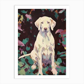 A Weimaraner Dog Painting, Impressionist 3 Art Print