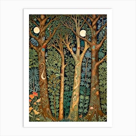 William Morris Twilight Forest Art Print