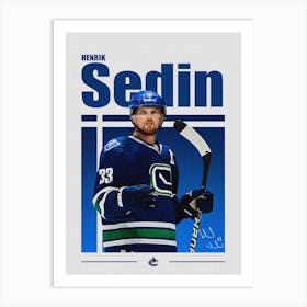 Henrik Sedin Art Print