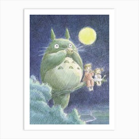 My Neighbor Totoro (Japanese) 3 Art Print