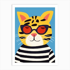 Little Tiger 2 Wearing Sunglasses Art Print