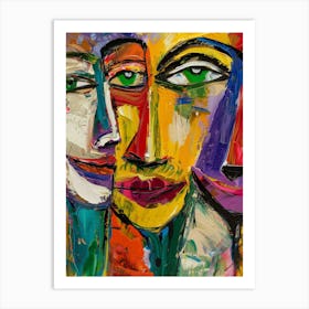 Three Faces 6 Art Print