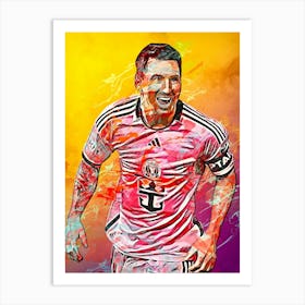 Lionel Messi Inter Miami 3 Art Print