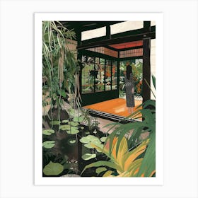 In The Garden Ginkaku Ji Temple Gardens Japan 1 Art Print