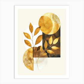 Abstract Gold Canvas Print Art Print