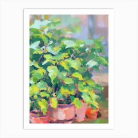 Chinese Evergreen 2 Impressionist Painting Art Print