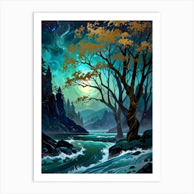 Twilight Forest Art Print