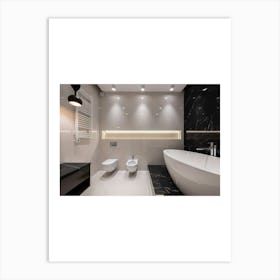 Modern Bathroom 1 Art Print