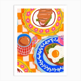 Breakfast In Bed Art Print