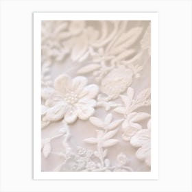 White Lace Art Print