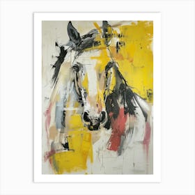 Horse In Yellow Art Print