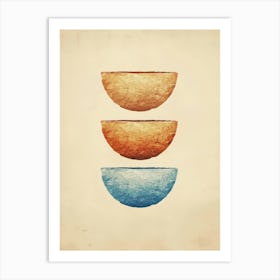 Three Bowls 6 Art Print