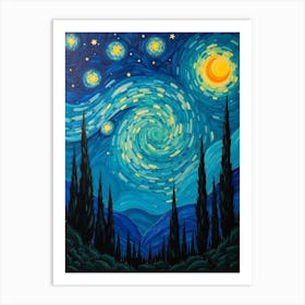 Starry Night 231 Art Print