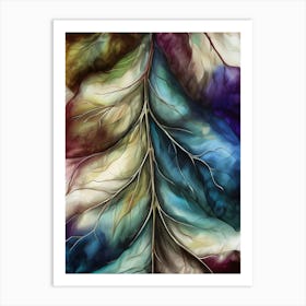 Abstract Leaf Painting Art Print