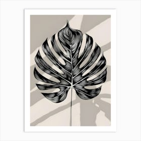 Monstera Leaf Art Print