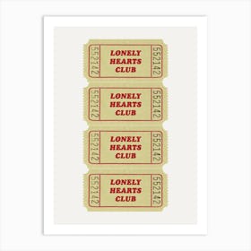 Lonely Hearts Art Print