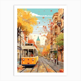 Buenos Aires In Autumn Fall Travel Art 1 Art Print