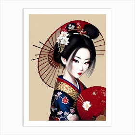 Geisha 11 Art Print