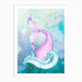 Love Mermaid Art Print