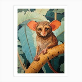Tarsier 4 Tropical Animal Portrait Art Print