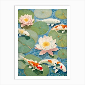 Koi Pond Art Print