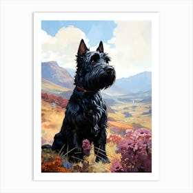 Scottish Terrier - The Scottish Highlanders Companion Art Print