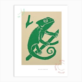 Mellers Chameleon Bold Block 3 Poster Art Print