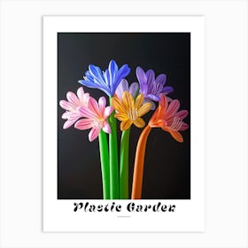 Bright Inflatable Flowers Poster Agapanthus 2 Art Print