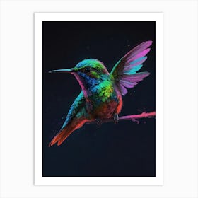 Colorful Hummingbird 1 Art Print