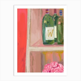 Wine And Roses Art Print