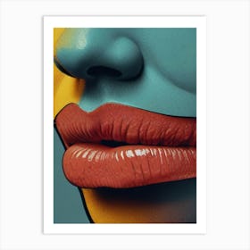 Woman'S Lips 1 Art Print