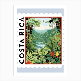 Costa Rica 2 Travel Stamp Poste Art Print