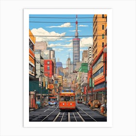 Johannesburg Pixel Art 1 Art Print