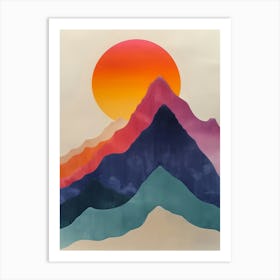 Mountain Range Art Print