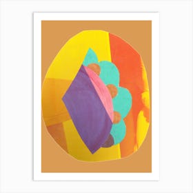 ananas abstract collage 1 Art Print