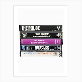 The Police - Albums - Cassette Print Art Print