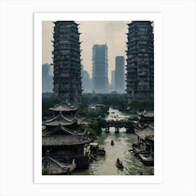 Shanghai Cityscape Art Print