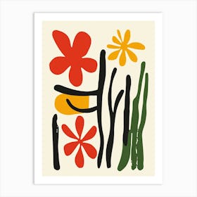 Flowers By Jean Paul Gauguin 4 Art Print