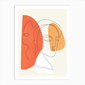 Abstract Faces 8 Art Print