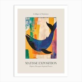 Whale 4 Matisse Inspired Exposition Animals Poster Art Print
