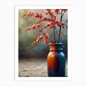 Cherry Blossoms In A Vase Art Print