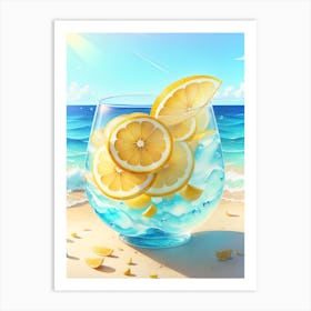 Lemonade On The Beach Art Print