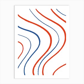 Wavy Lines Art Print