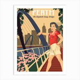 Perth, Metagarup Bridge, Australia Art Print