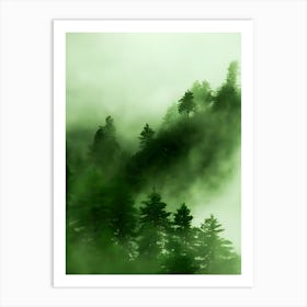 Misty Forest 3 Art Print