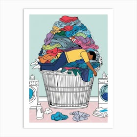 Laundry Basket 7 Art Print