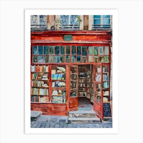 Brussels Book Nook Bookshop 4 Art Print