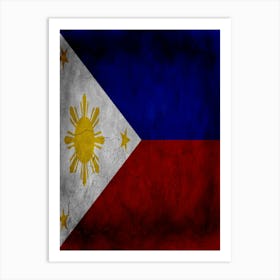 Philippines Flag Texture Art Print